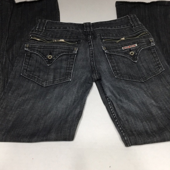 Hudson Jeans Denim - Hudson Jeans Black / Gray Wide Leg Jean 29 x 33